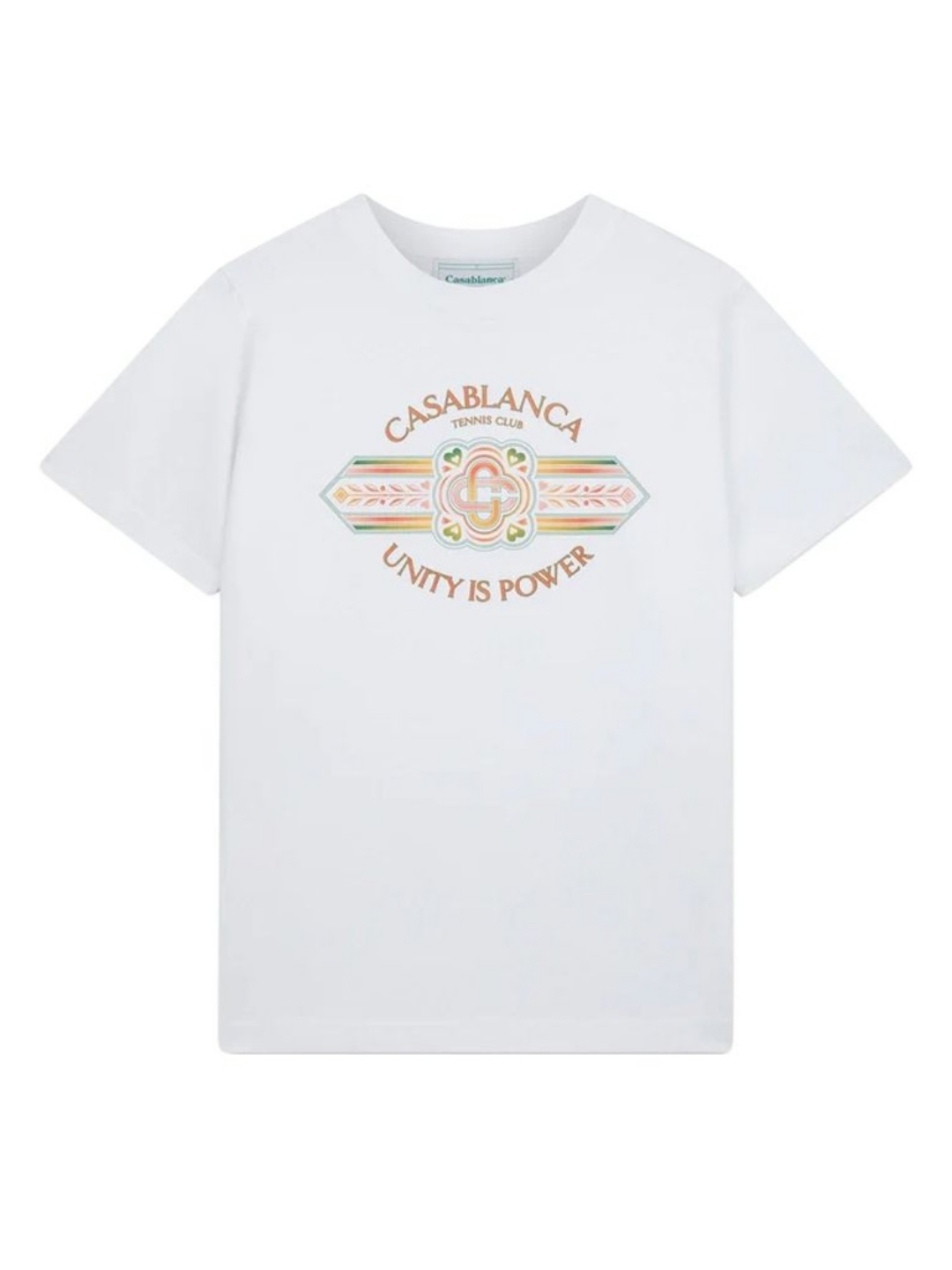 

Casablanca Unisex Unity Is Power Printed Tee, White