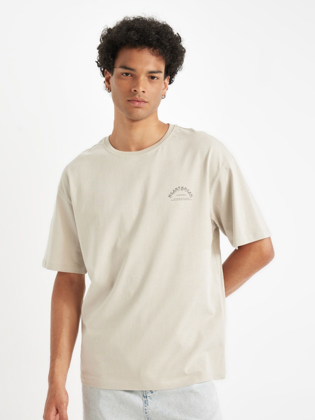 

DeFacto Men Printed Pockets T-shirt, Na