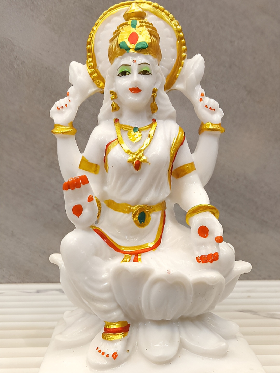 

Vrinban International White Religious Figurine Showpiece