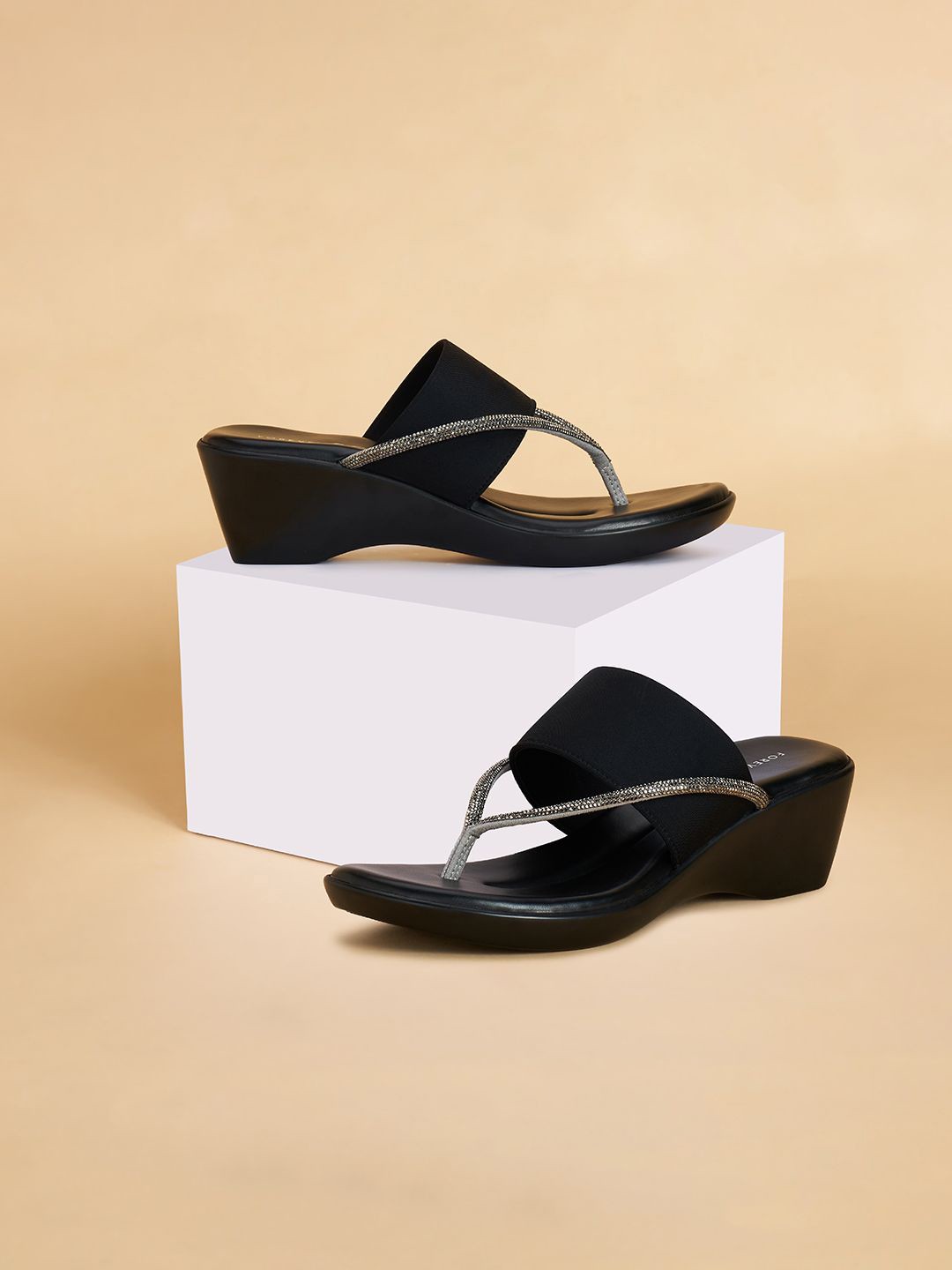 

Forever Glam by Pantaloons Women Wedge Heels, Black
