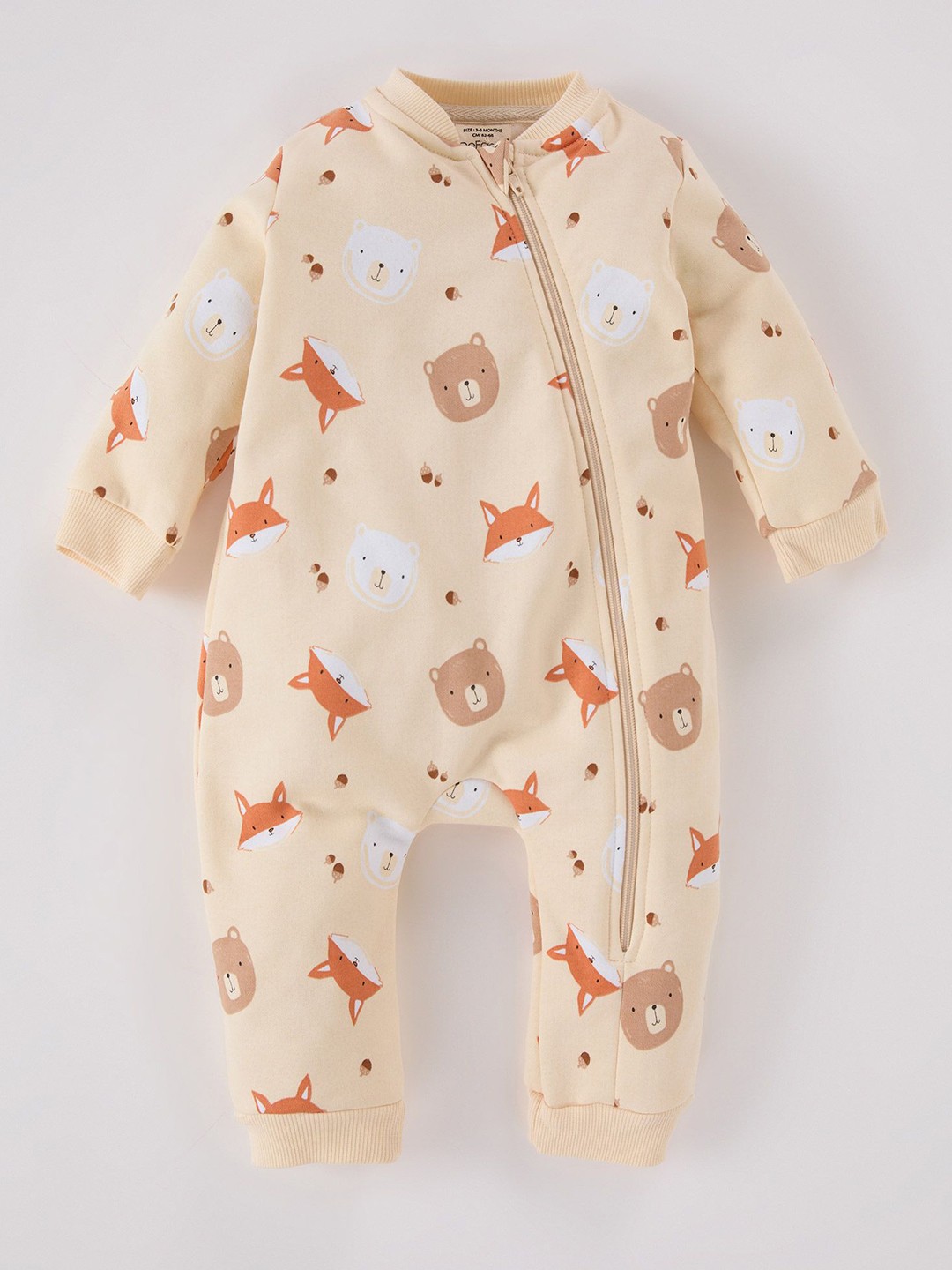 

DeFacto Boys Cotton Rompers, Beige