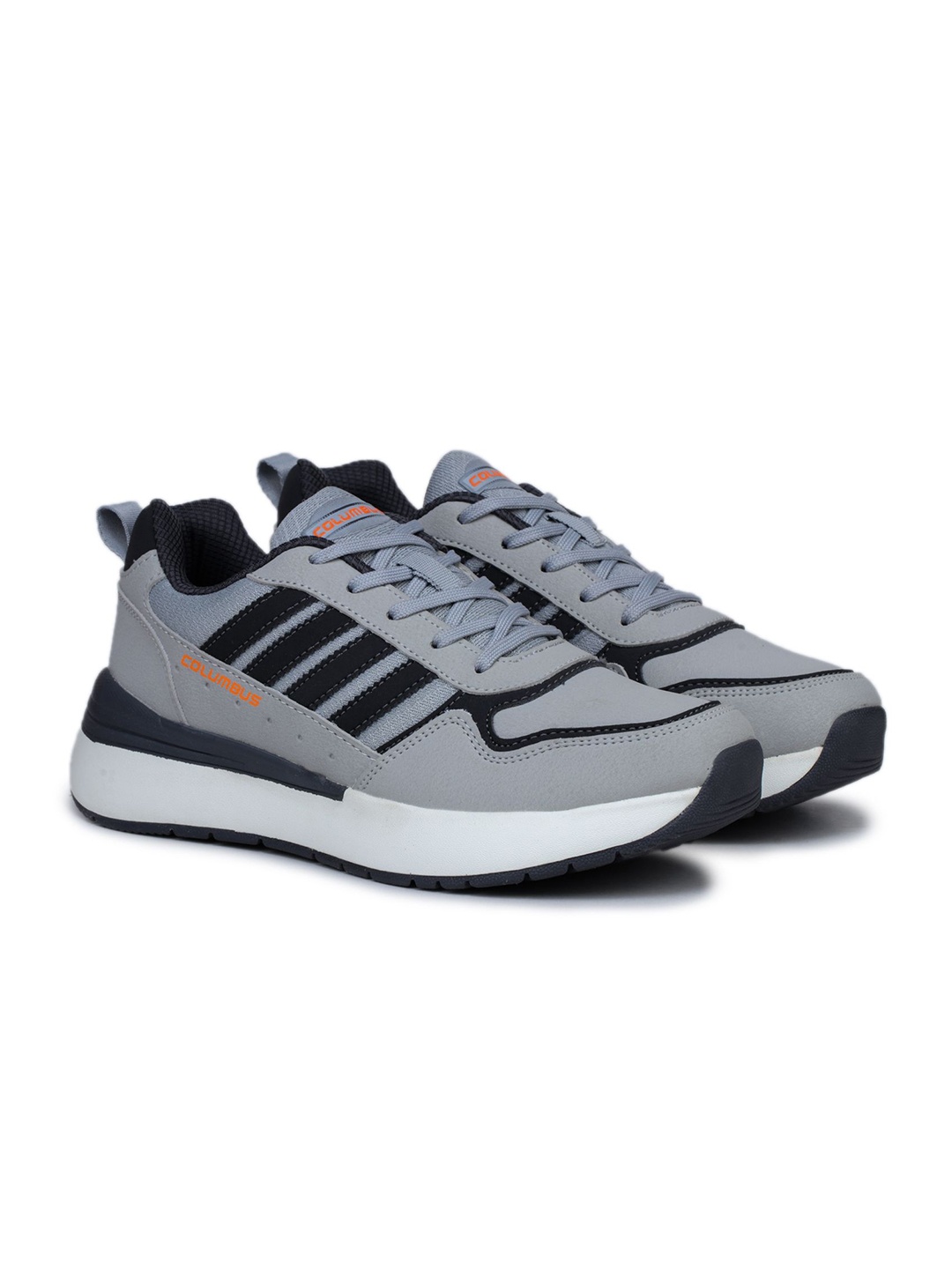 

Columbus Men Mesh Running Non-Marking Shoes, Grey