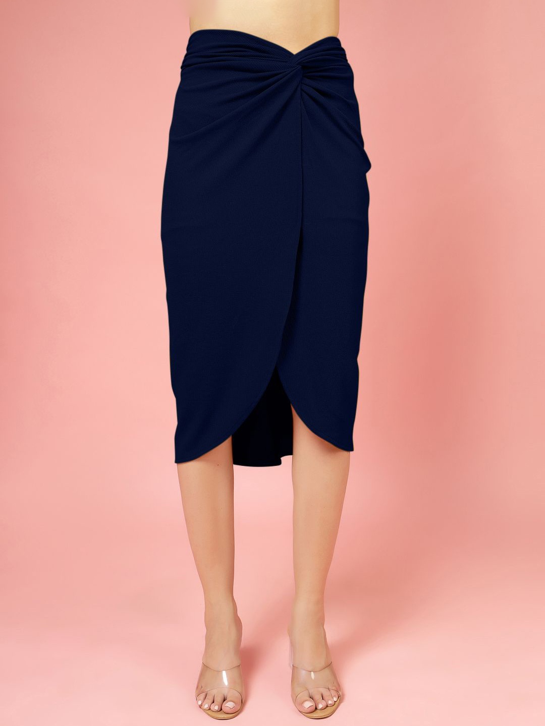 

Oomph! Pencil Midi Skirt, Blue