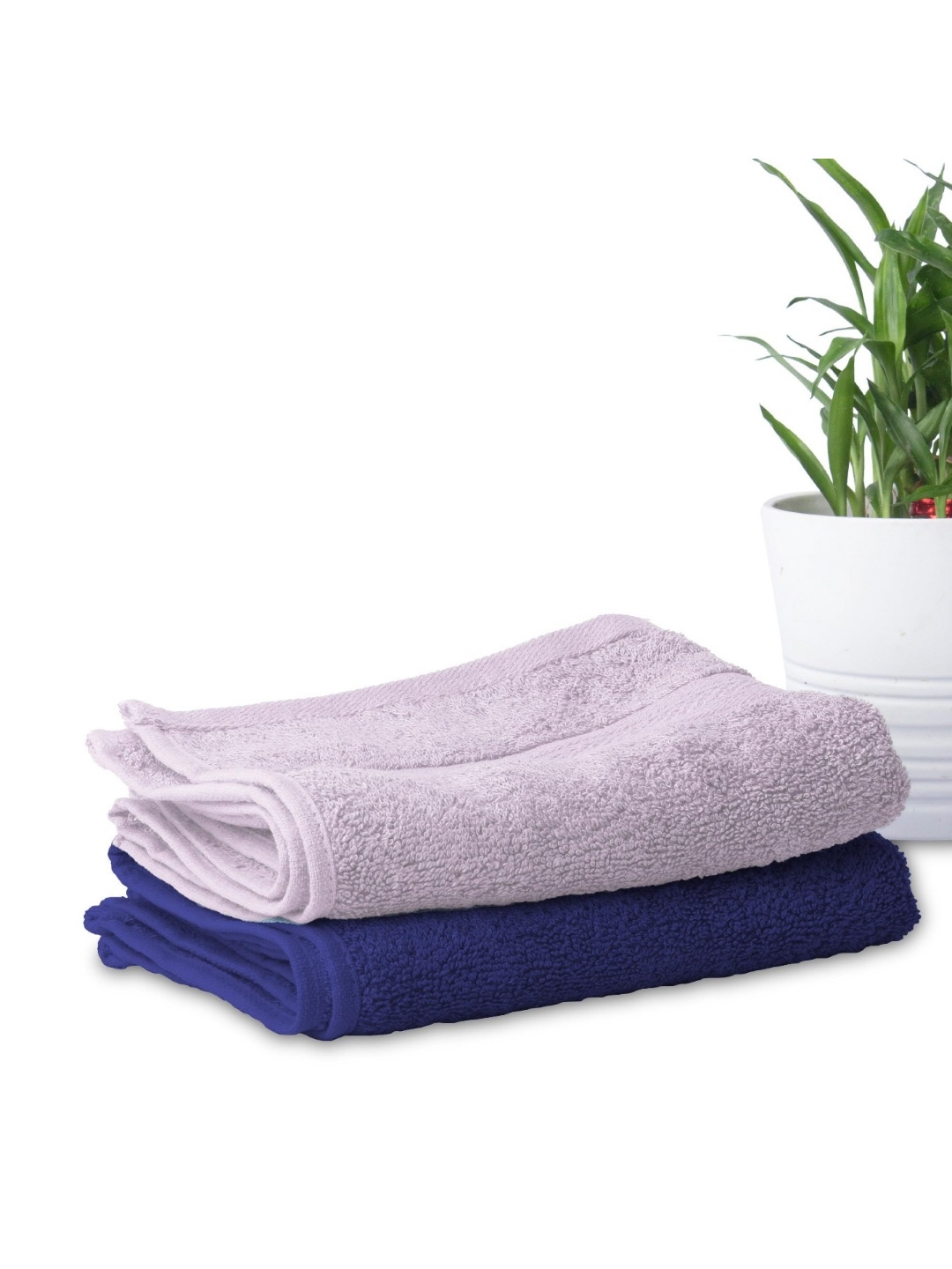 

10club Pink & Blue 2 Pieces 580 GSM Bamboo Hand Towels