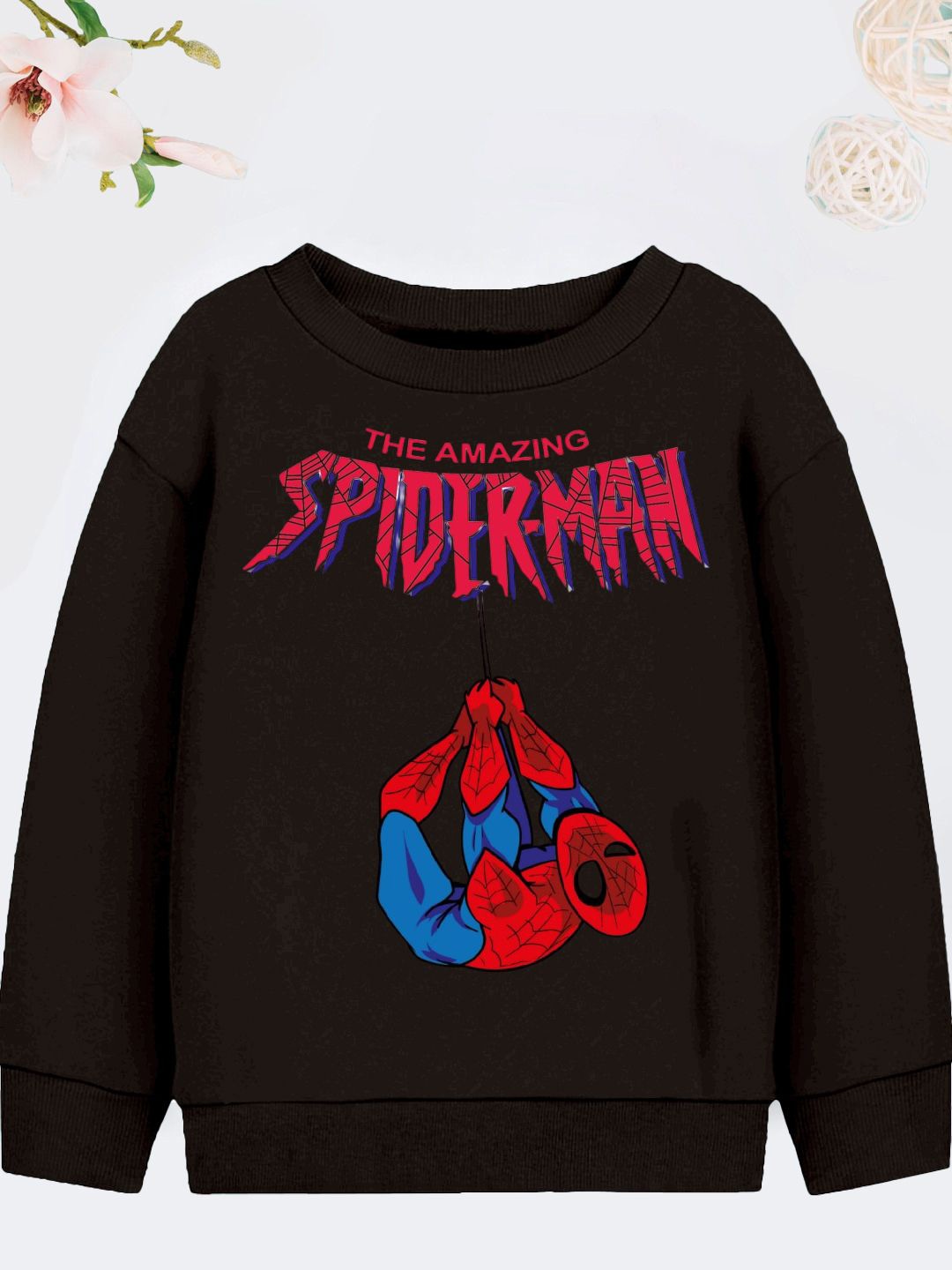 

YK Disney Boys Printed Sweatshirt, Black
