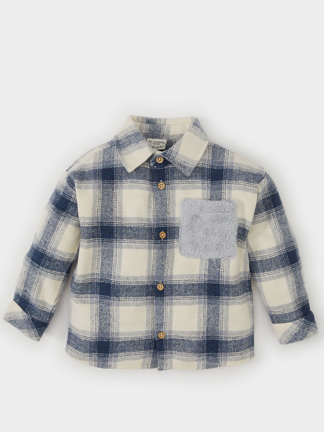 

DeFacto Boys Opaque Checked Casual Shirt, Na