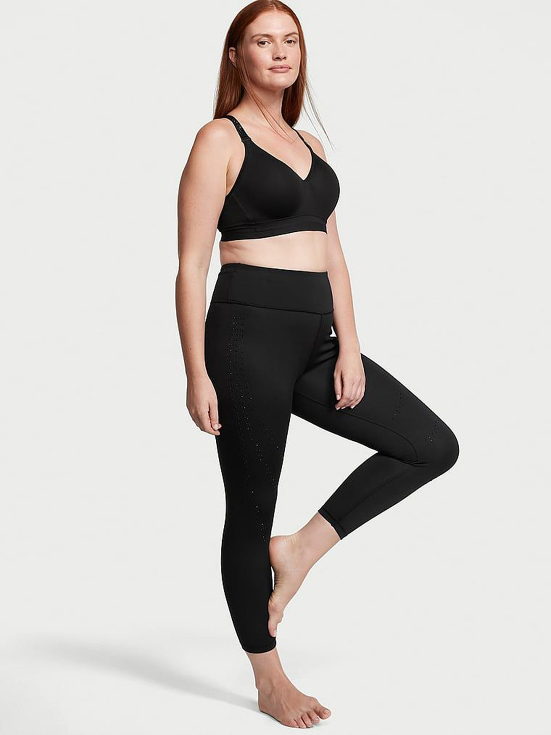 

Victoria's Secret Women High-Rise Ankle-Length Tights, Black