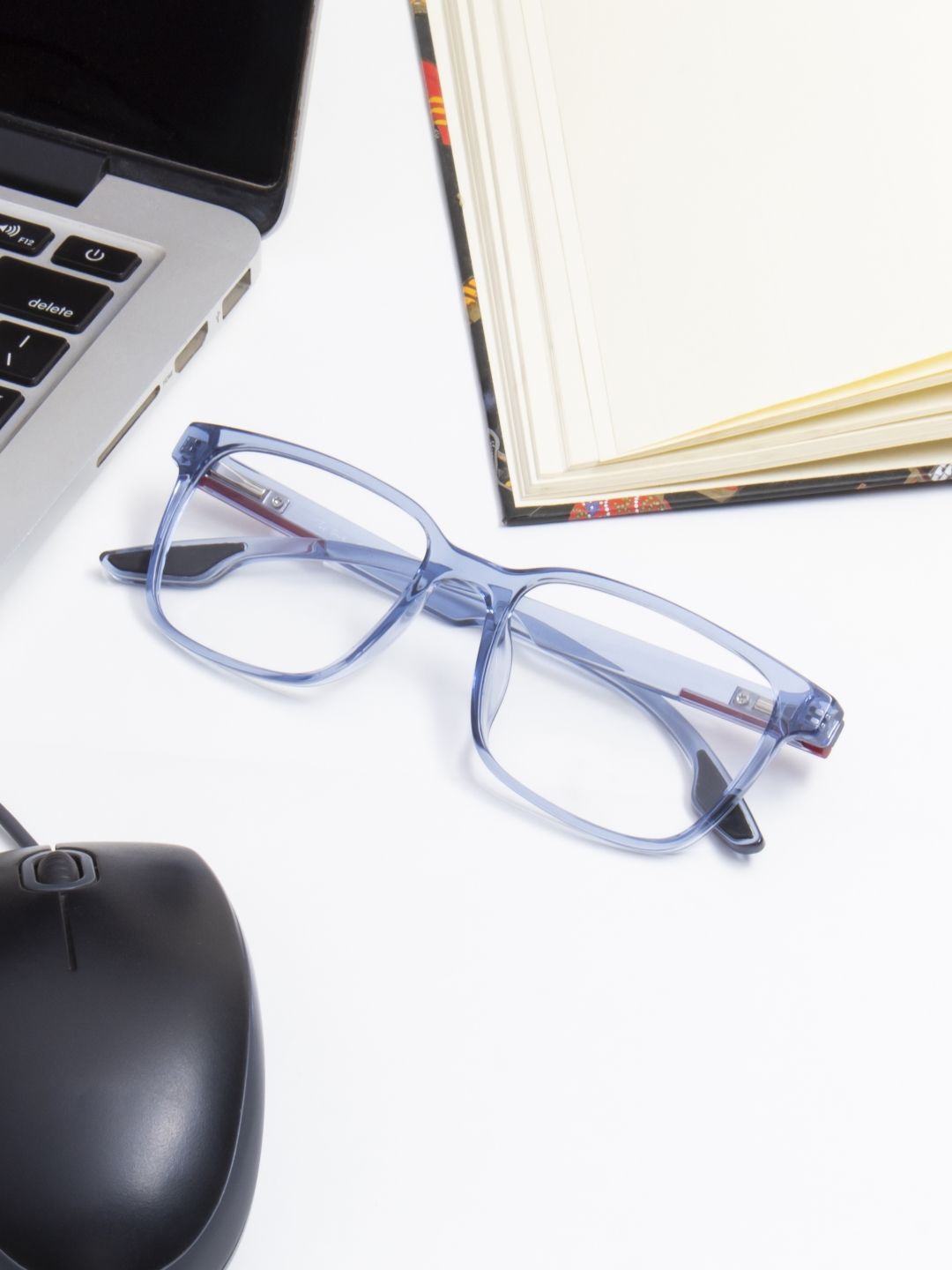 

Ted Smith Unisex Full Rim Wayfarer Frames, Blue