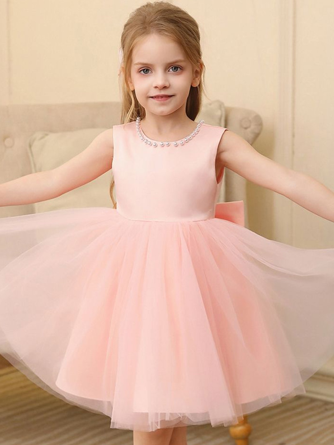 

LULU & SKY Fit & Flare Dress, Pink