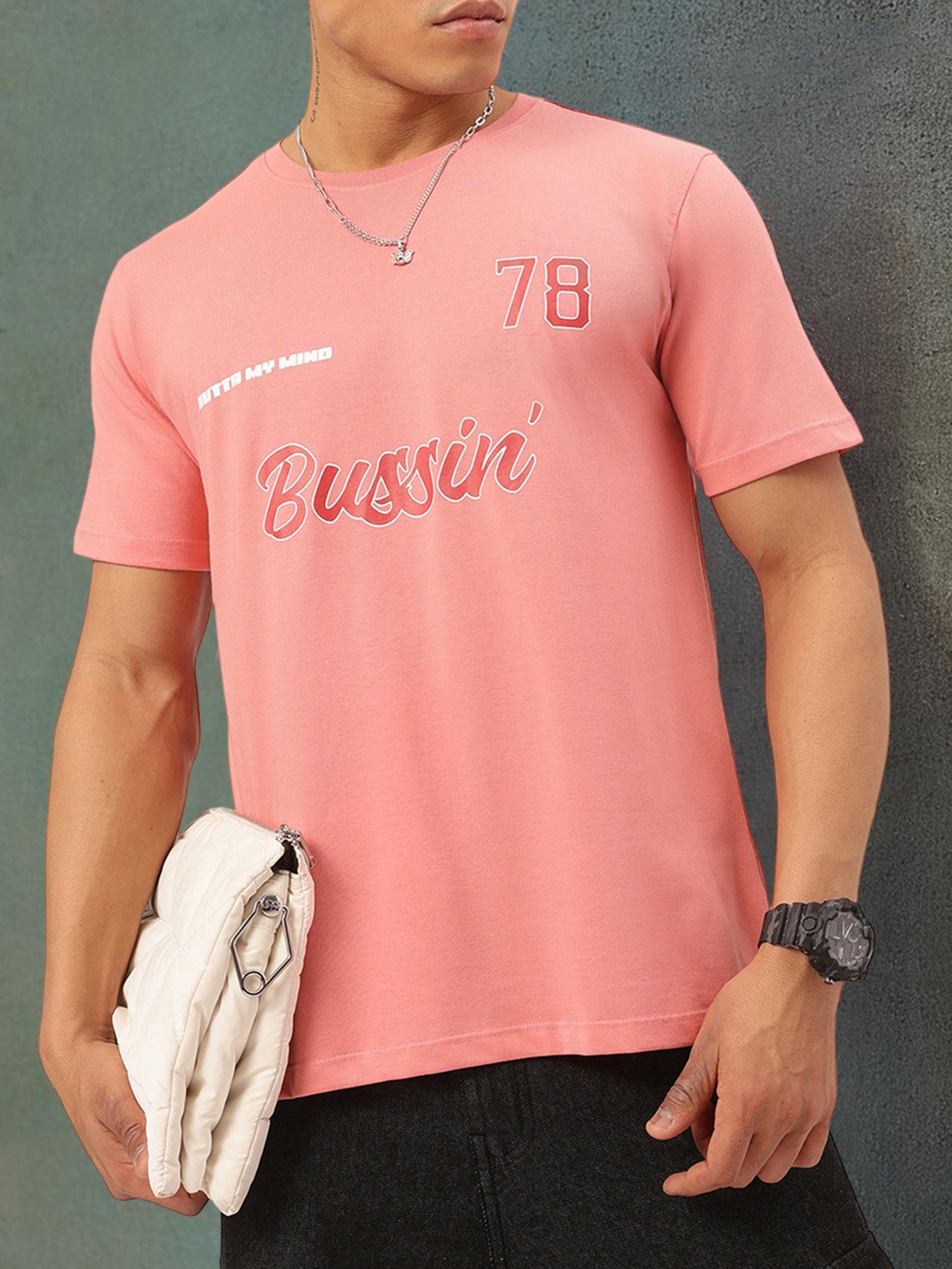 

Kook N Keech Streetwise Style Typography Printed T-shirt, Pink