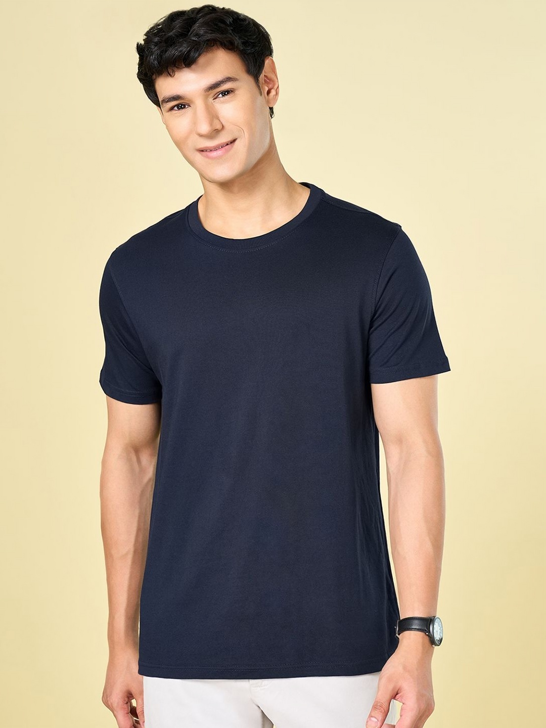 

BYFORD by Pantaloons Men Pockets Slim Fit T-shirt, Blue