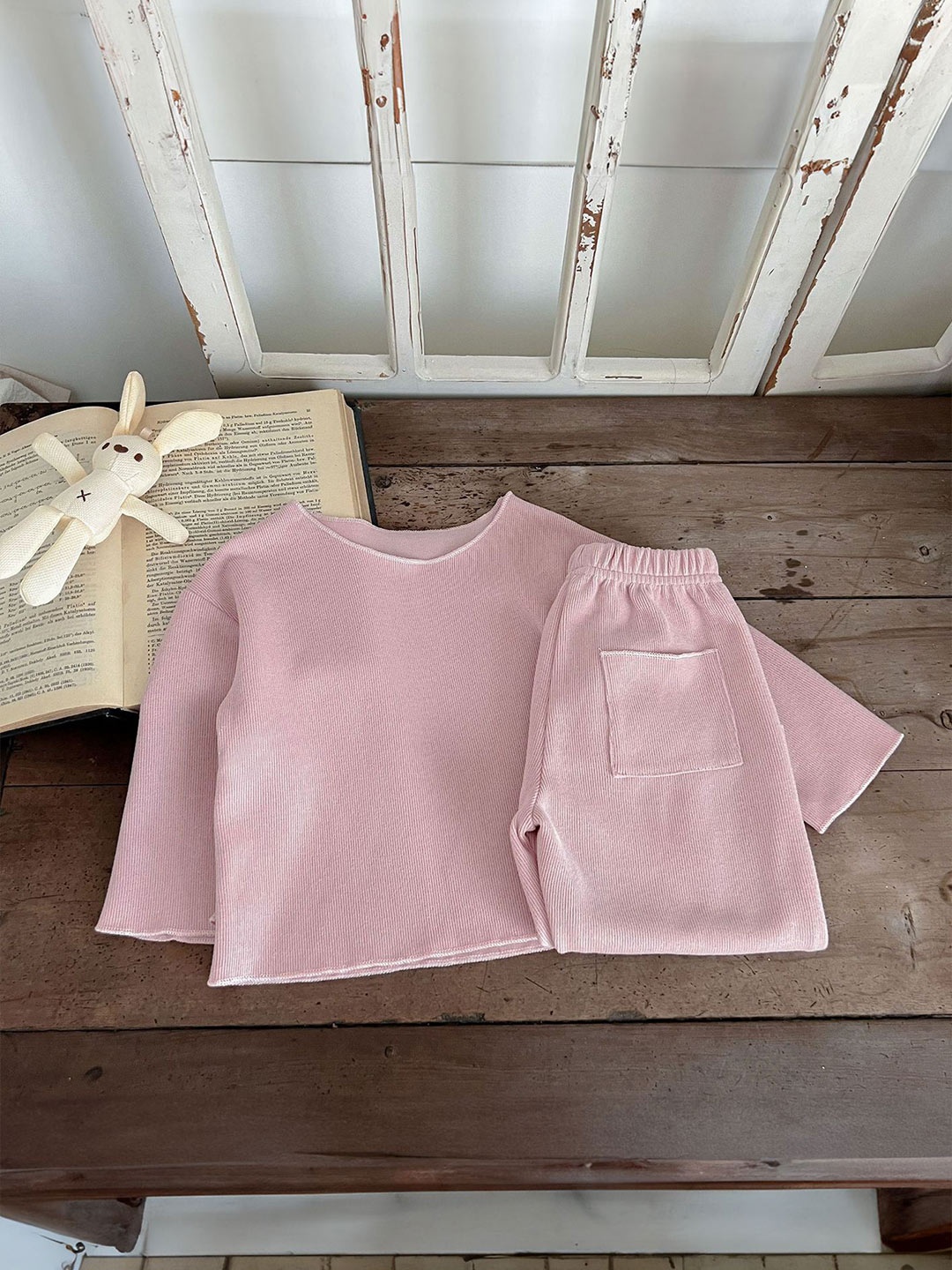 

LULU & SKY Girls T-shirt with Trousers, Pink