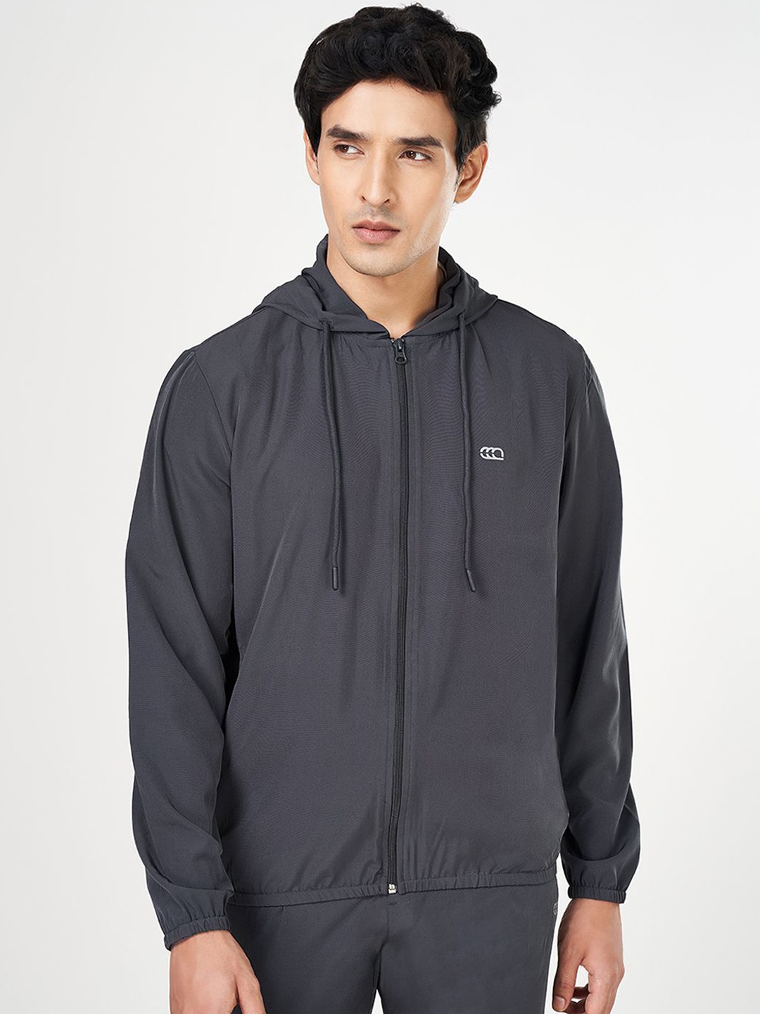 

Ajile by Pantaloons Men Longline Outdoor Sporty Jacket, Black