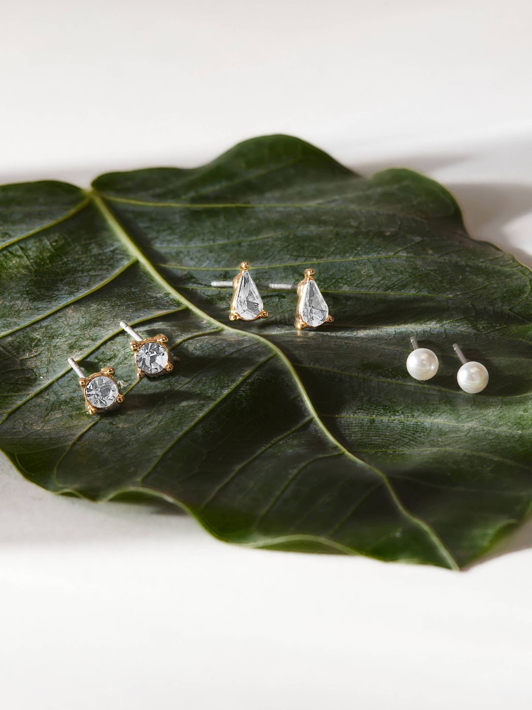 

Accessorize Geometric Studs Earrings, Gold