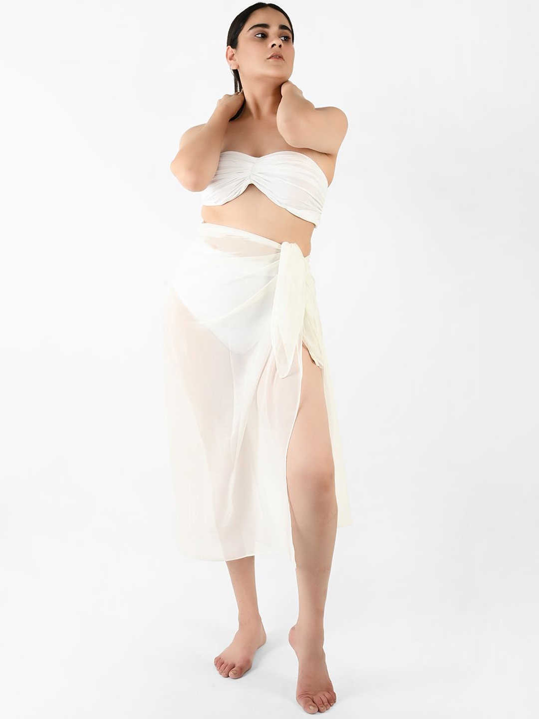 

Blissence Women Cover-Up Sarong, White