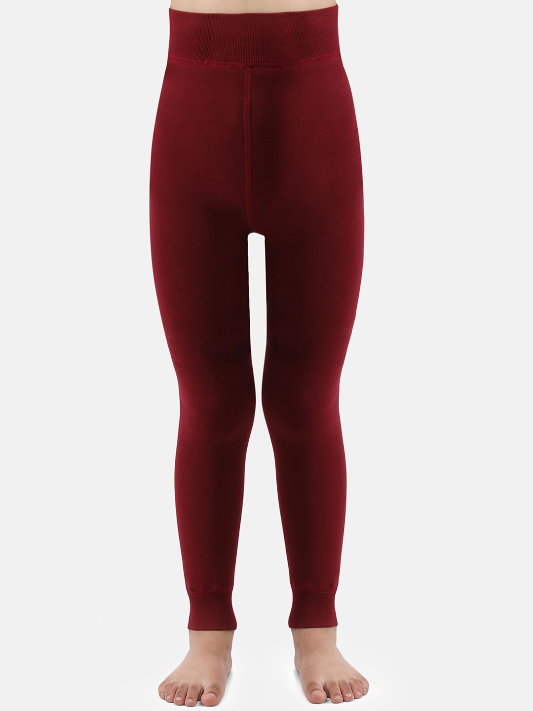 

N2S NEXT2SKIN Girls Stretchable Winter Thermal Bottom, Maroon