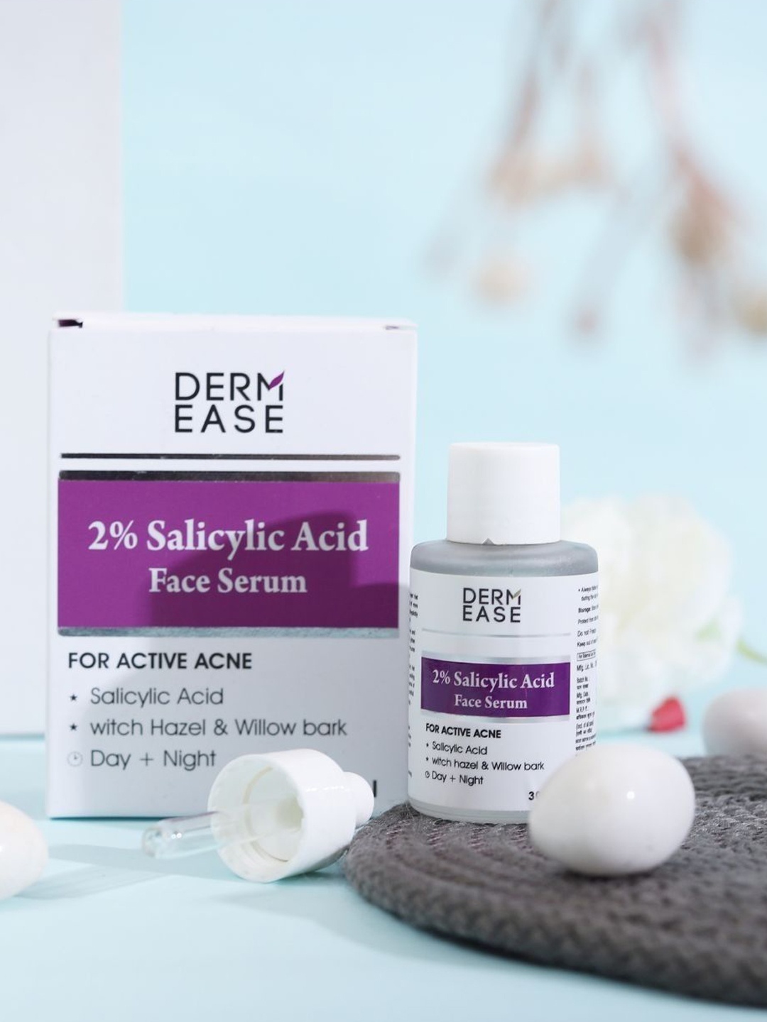 

DERMEASE 2% Salicylic Acid Face Serum With Hazel & Willow Bark - 30 ml, Nude