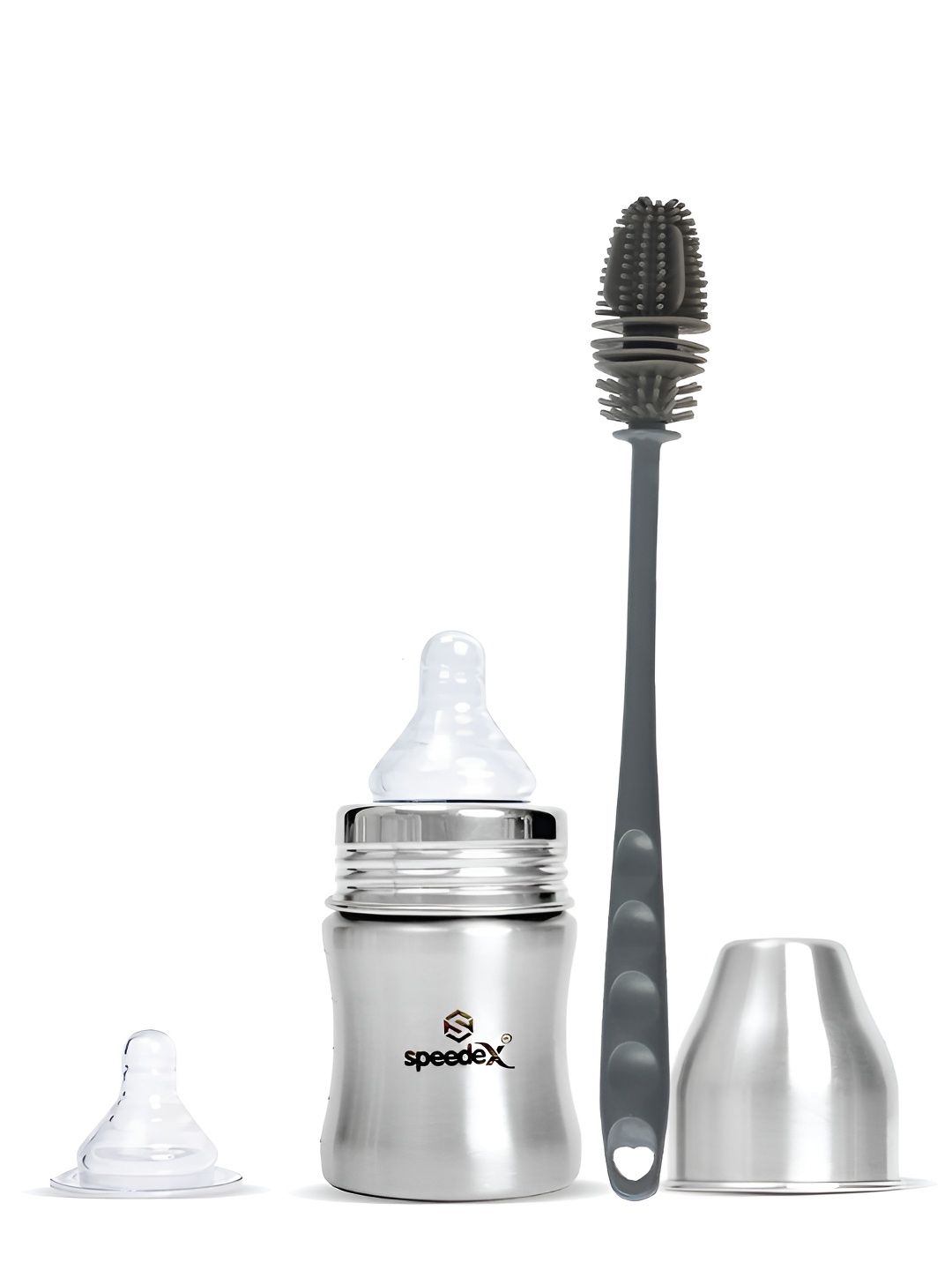 

Speedex Silver-Toned Single Stainless Steel Water Bottle