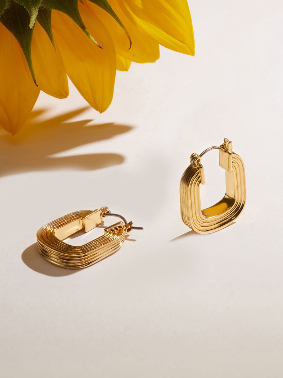 

Accessorize Geometric Hoop Earrings, Gold