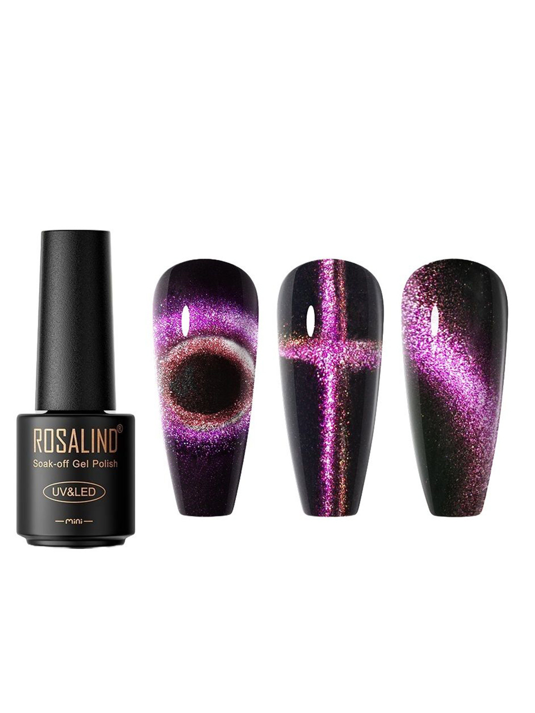 

ROSALIND Soak-Off Long Wearing UV LED Gel Polish - 7 ml - C093, Black