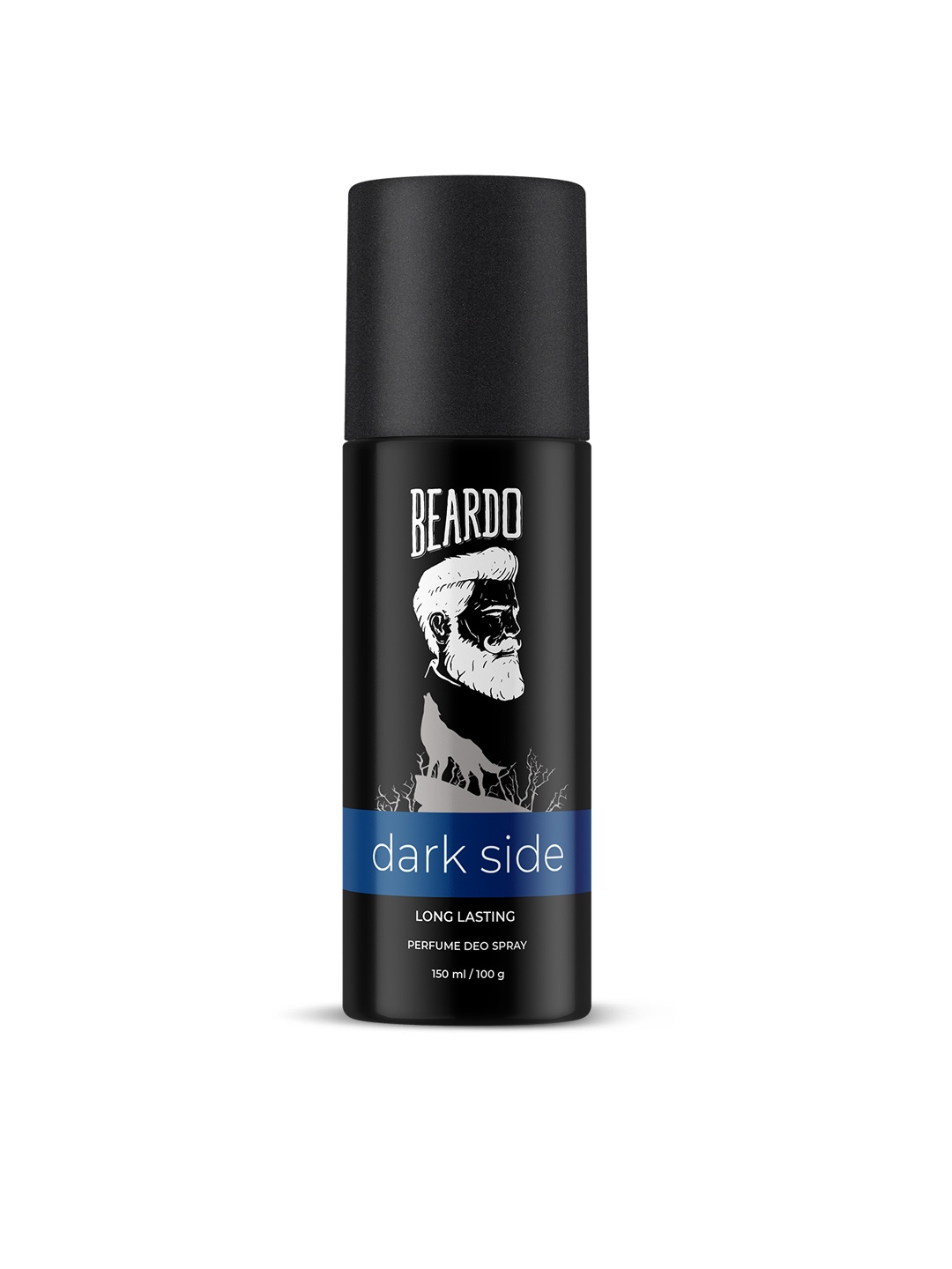 

BEARDO Men Dark Side Long Lasting No Gas Perfume Deo Spray - 100 g (150 ml), Black