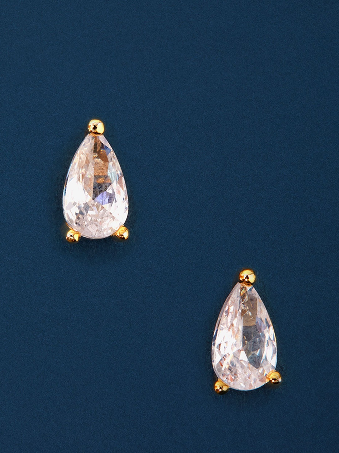 

Accessorize Teardrop Shaped Studs Earrings, Gold