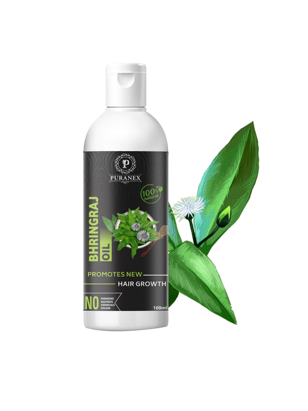 

Puranex 100% Cold Pressed Maha Bhringraj Hair Oil- 100 ml, Transparent