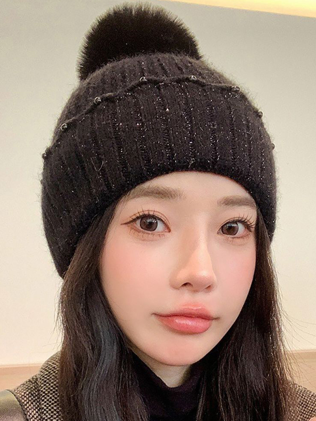 

StyleCast x Revolte Women Beanie Caps, Black
