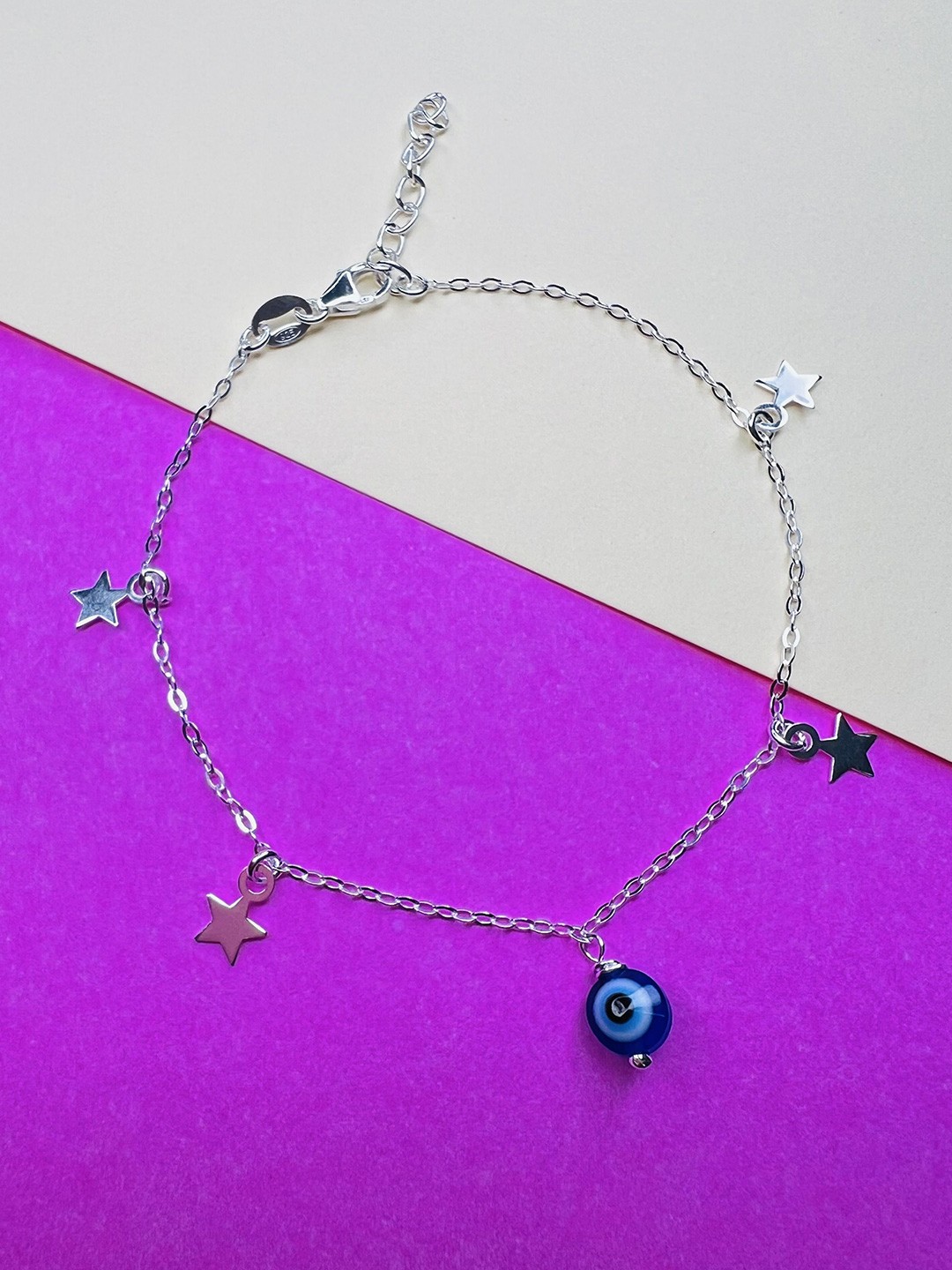 

Arte Jewels Women Sterling Silver Charm Bracelet