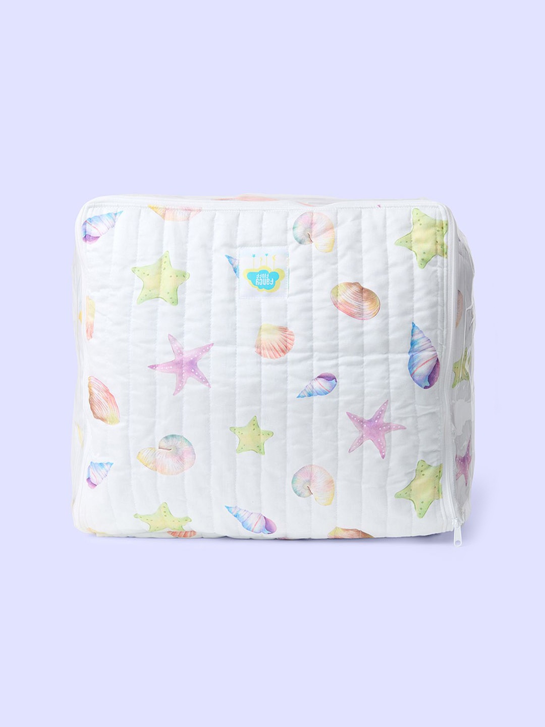 

Fancy Fluff Printed Jewellery Organiser Storage Bag, White