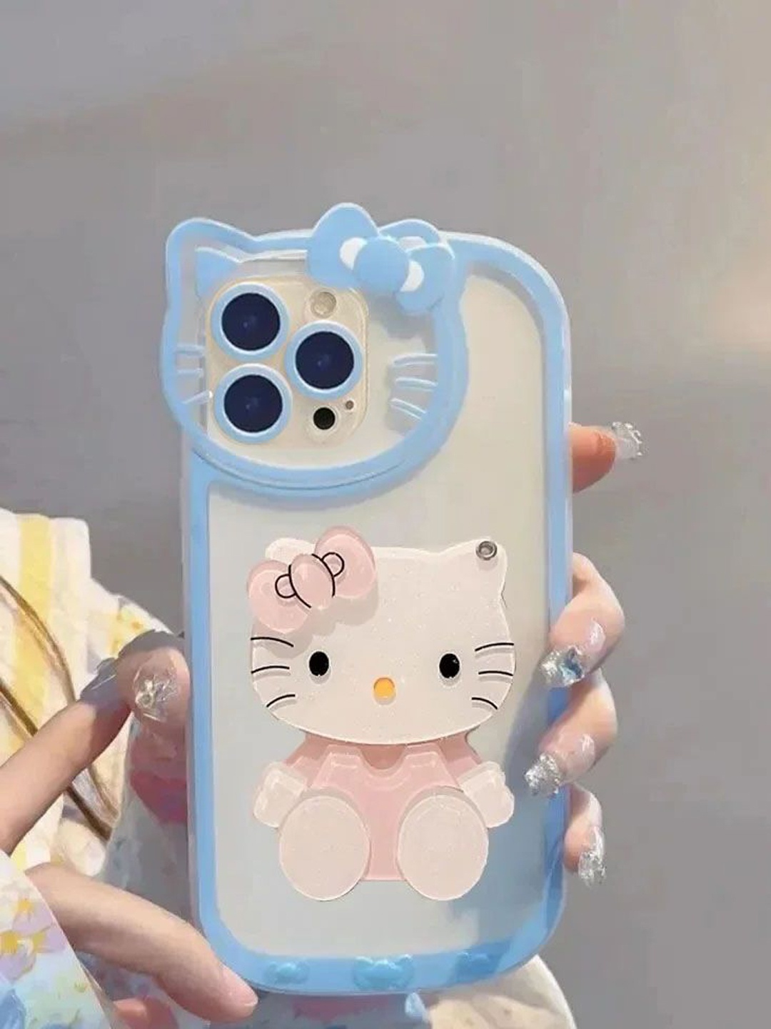 

Luxury Kase Solid Printed iPhone 13 Pro Max Back Case Mobile Accessories, Blue