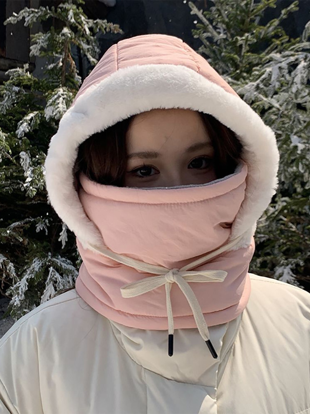

StyleCast x Revolte Women Balaclava Caps, Pink