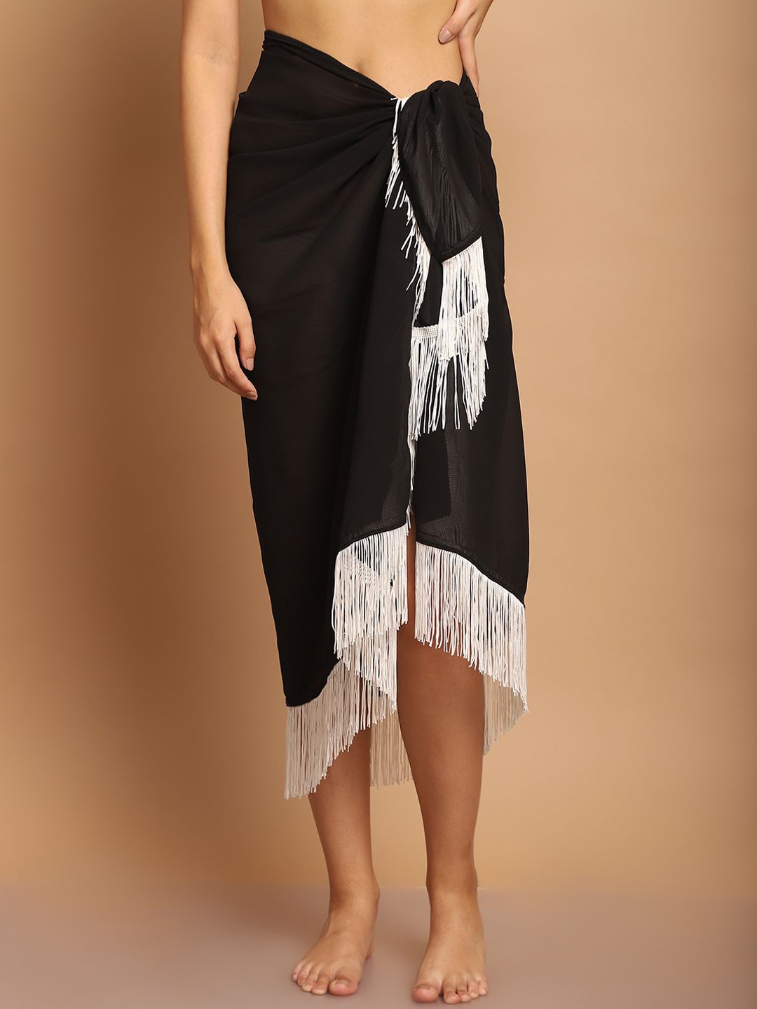 

Blissence Women Long Cover-Up Sarong, Black