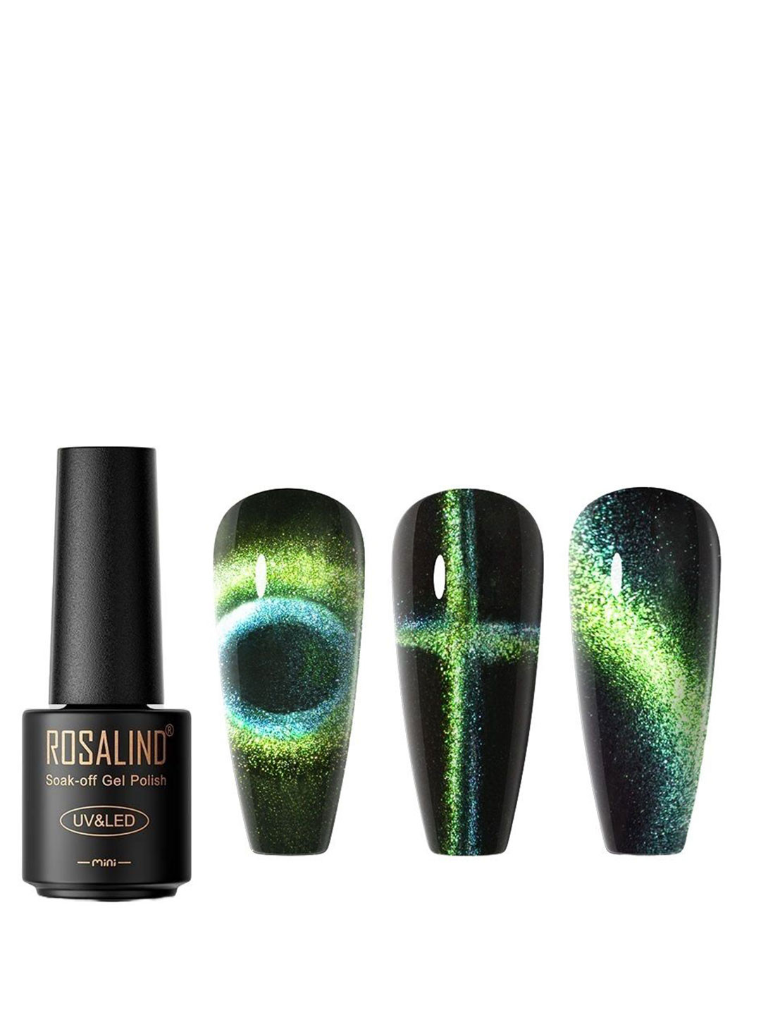 

ROSALIND Soak-Off Long Wearing UV LED Gel Nail Polish - 7 ml - C264, Green