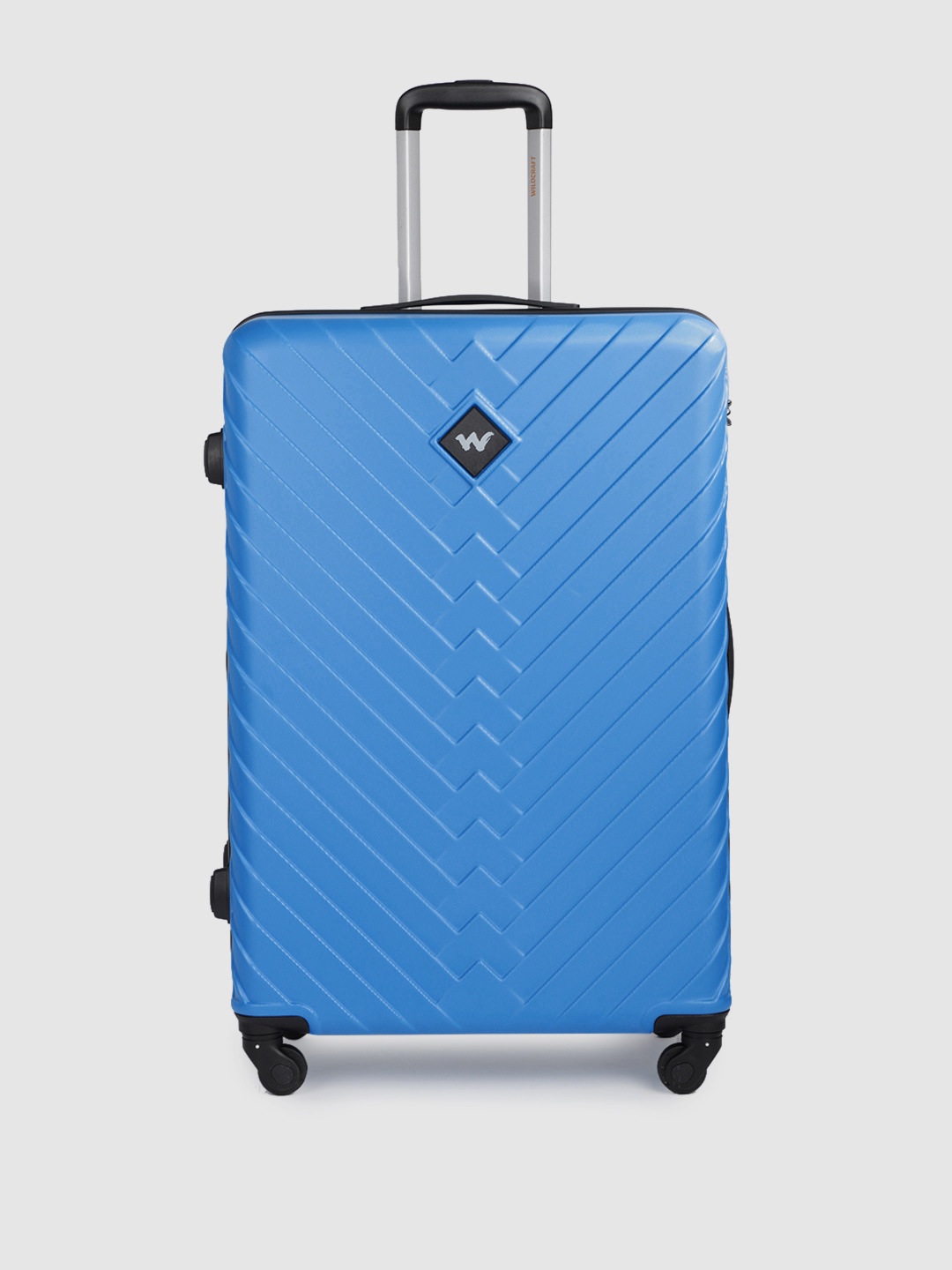 

Wildcraft Citron Textured Hard Sided Large Trolley Suitcase, Blue