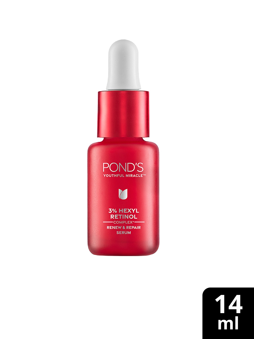 

Ponds Youthful Miracle Renew & Repair Face Serum With Hexyl Retinol Complex - 14ml, Red