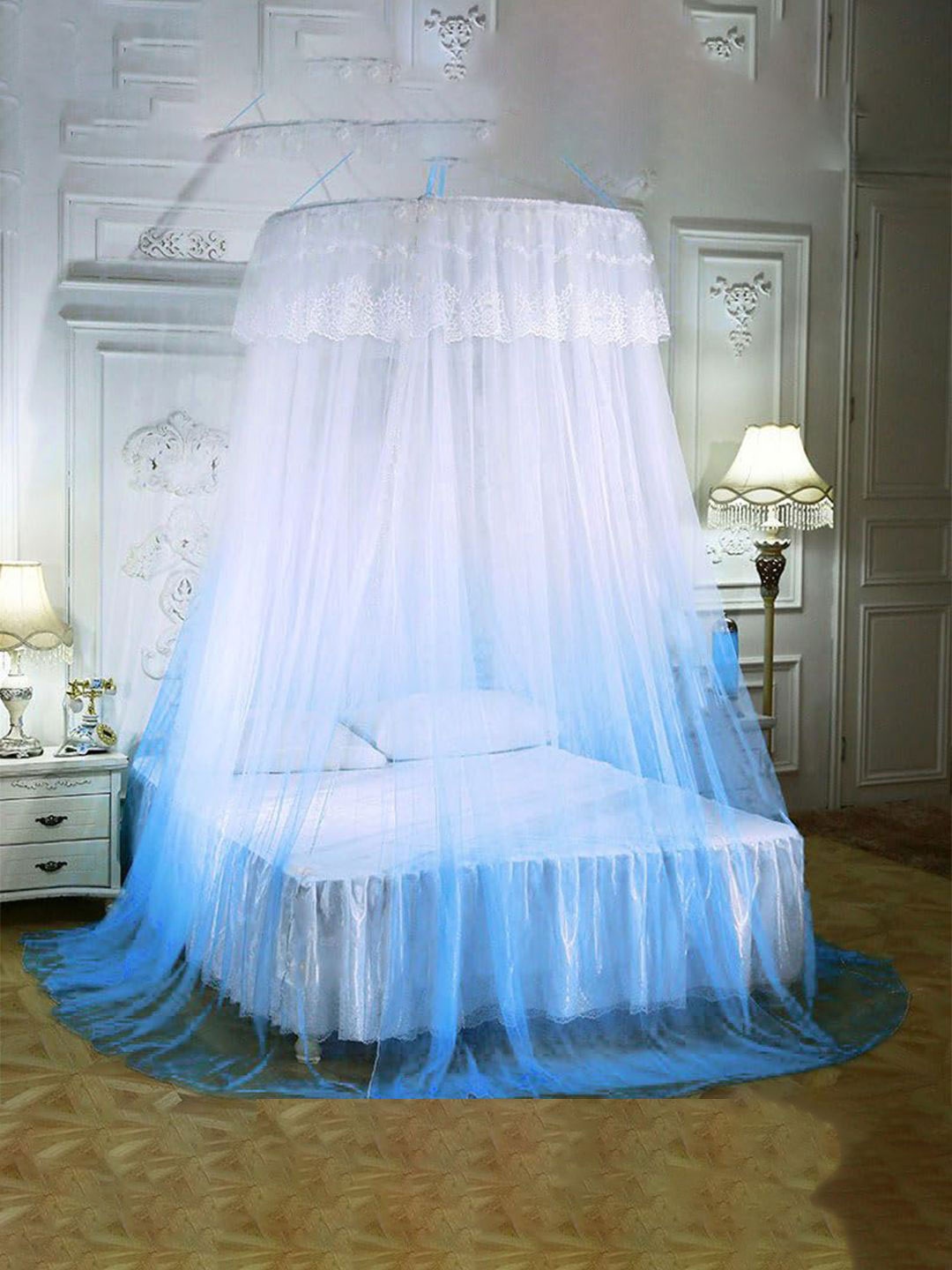 

Classic Mosquito Net Blue King Size Hanging Mosquito Net
