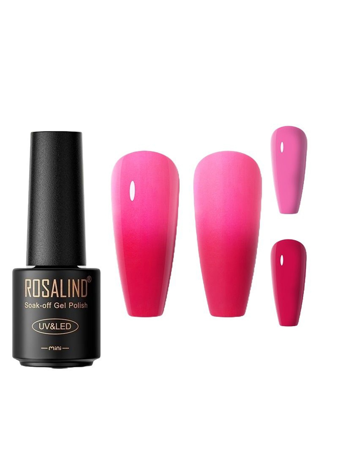 

ROSALIND Soak-Off UV Gel Nail Polish - 7 ml - C249, Pink