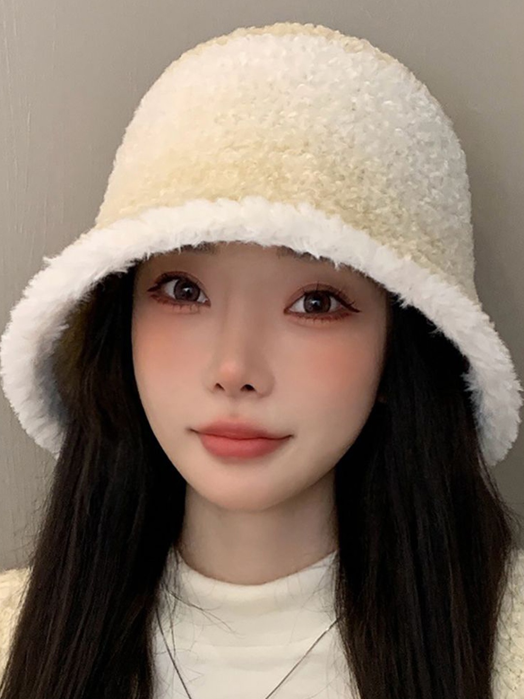 

StyleCast x Revolte Women Self Design Beanie, Off white