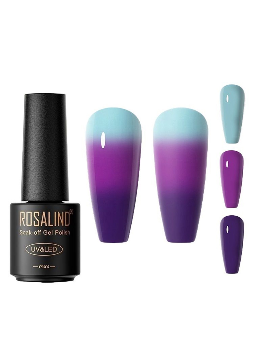 

ROSALIND Soak-Off UV Long Wearing Gel Nail Polish - 7 ml - C251, Purple