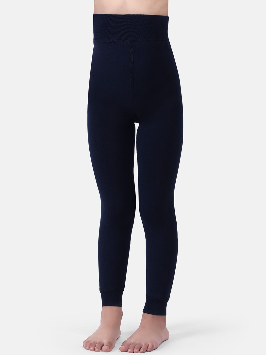 

N2S NEXT2SKIN Girls Fur Stretchable Thermal Bottom, Navy blue