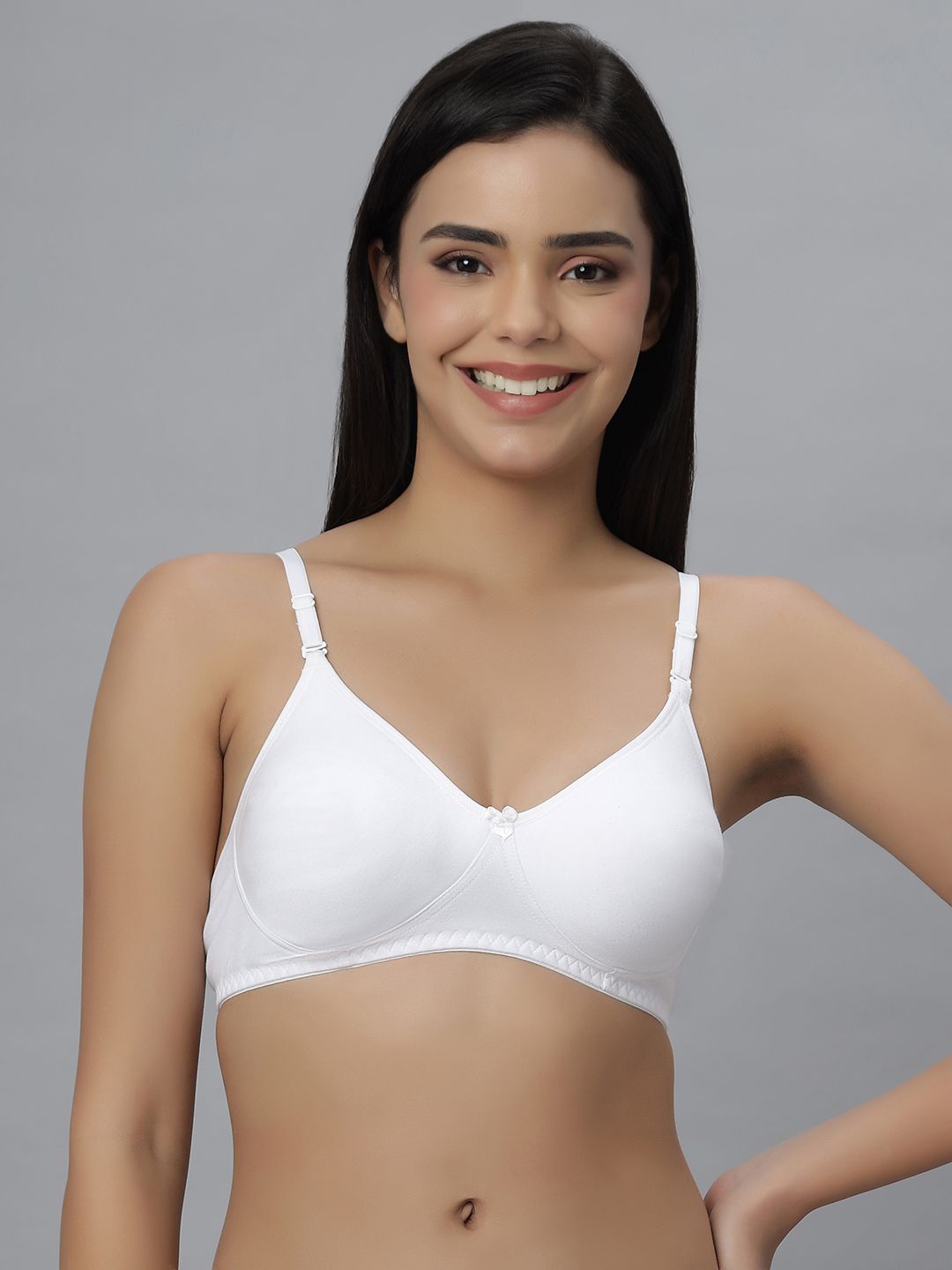 

Anoma Women Full Coverage Lightly Padded and Non-Wired T-shirt Bra, White