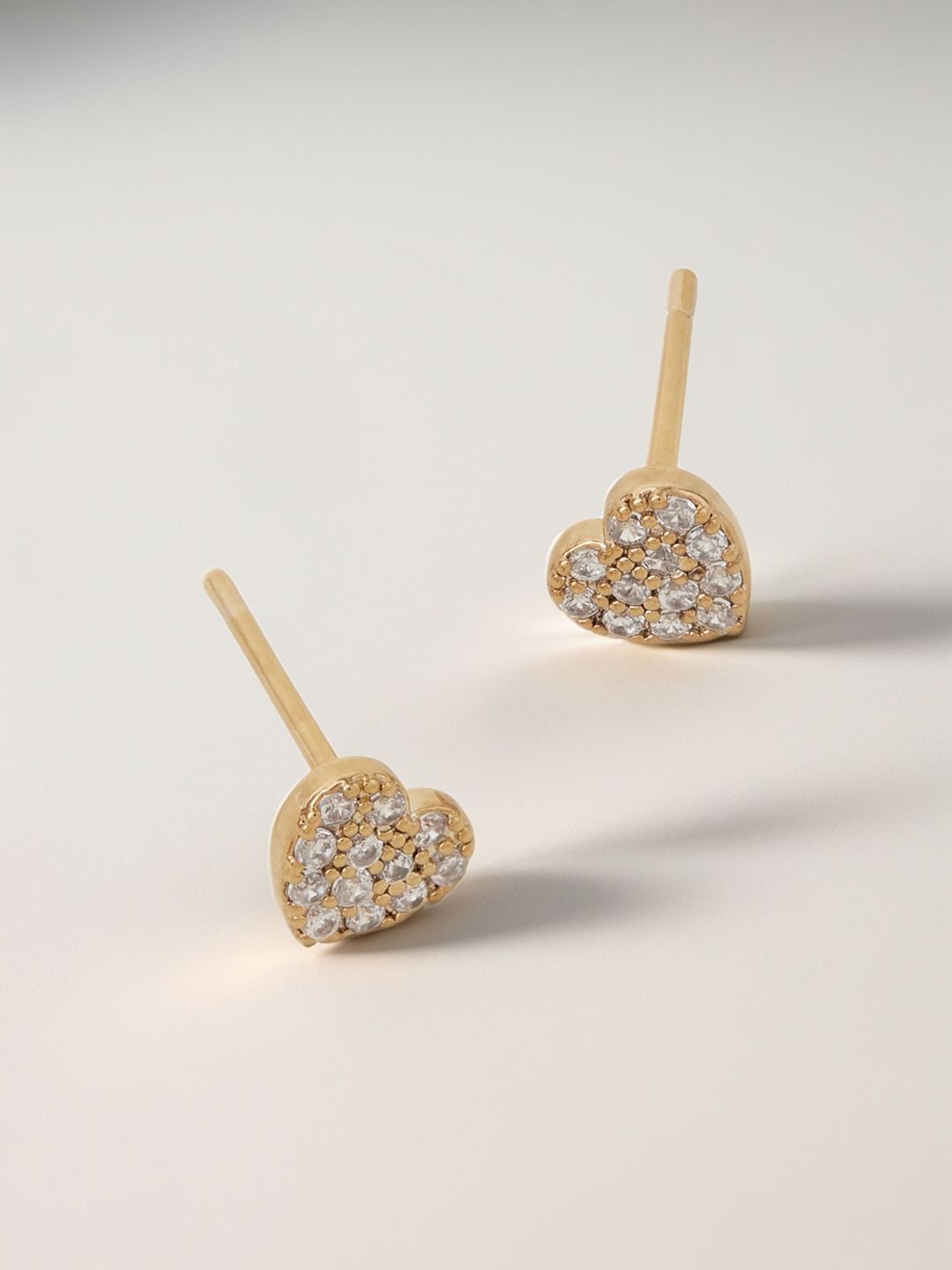

Accessorize Heart Shaped Studs Earrings, Gold