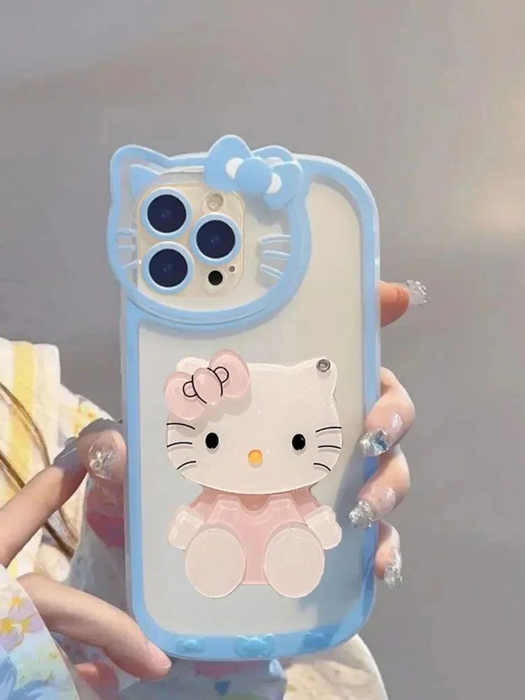 

Luxury Kase Solid Printed iPhone 15 Pro Max Back Case Mobile Accessories, Blue