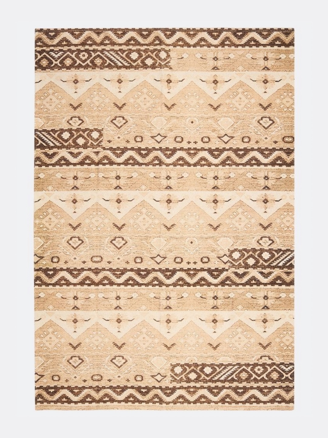 

Art Avenue Brown Ethnic Motifs Cotton Carpet