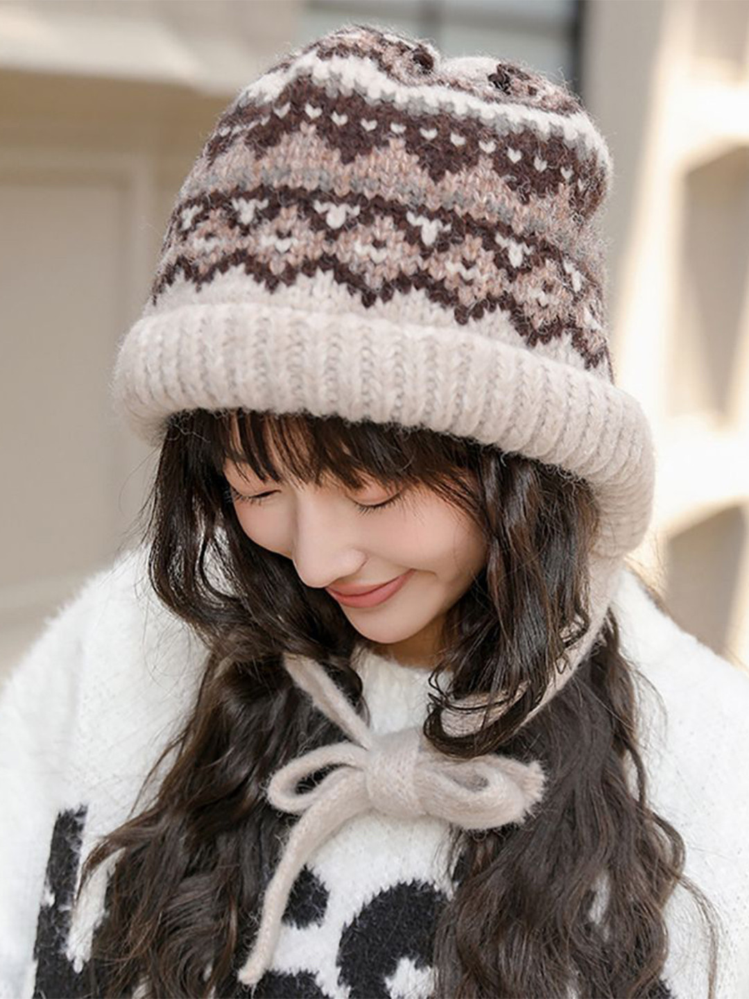 

StyleCast x Revolte Women Self Design Beanie, Maroon