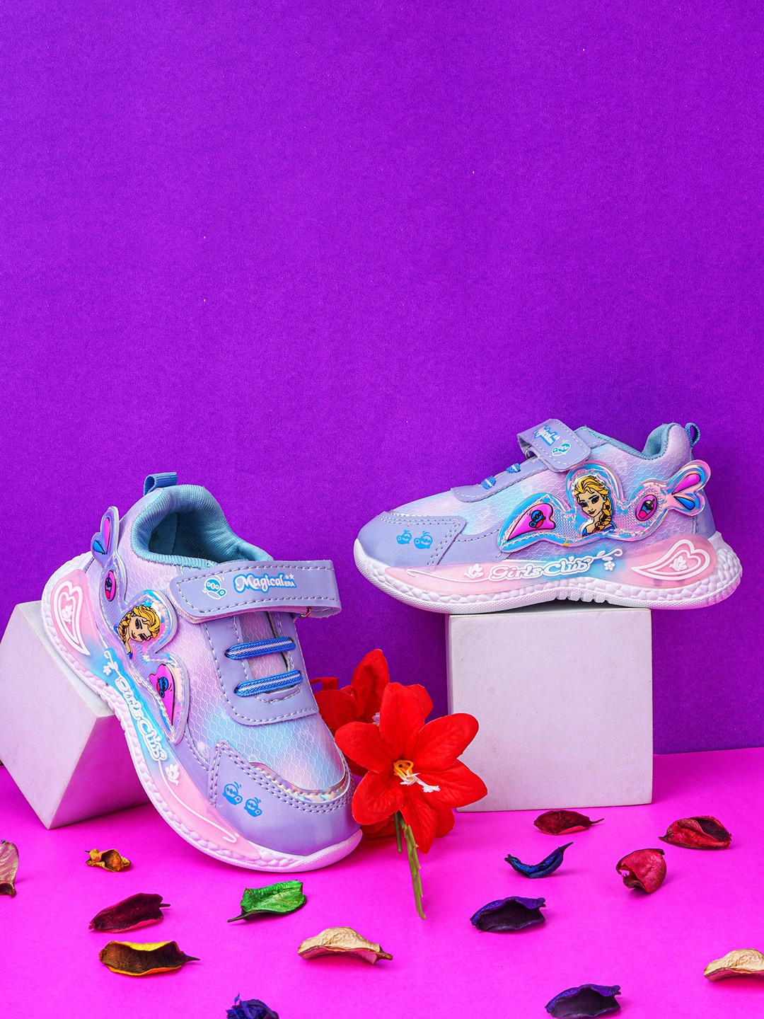 

BAESD Girls Barbie Printed Sneakers, Blue