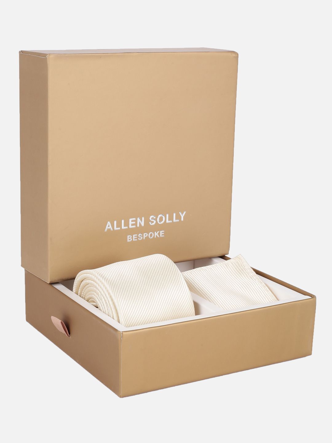 

Allen Solly Men Textured Tie and Pocket Square Accessory Gift Set, Beige