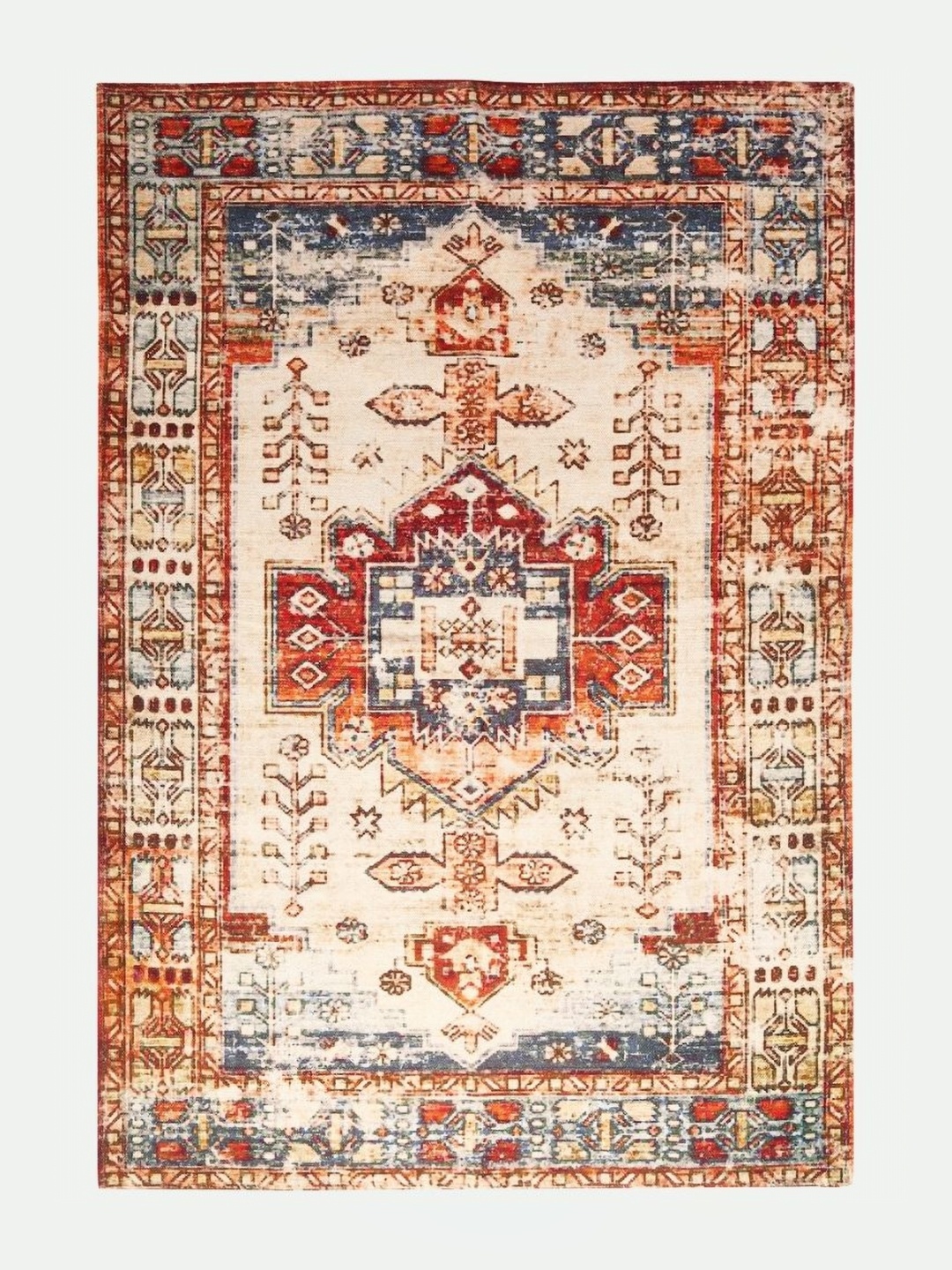 

Art Avenue Red Ethnic Motifs Cotton Carpet