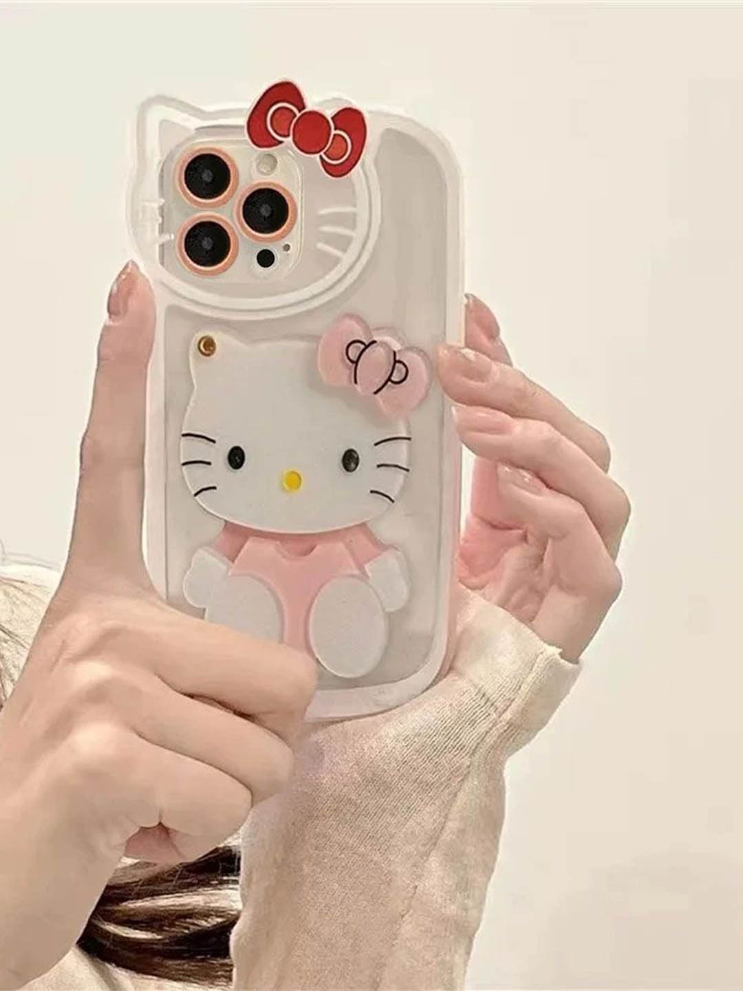 

Luxury Kase Cartoon Characters Printed iPhone 15 Pro Max Back Case Mobile Accessories, Red
